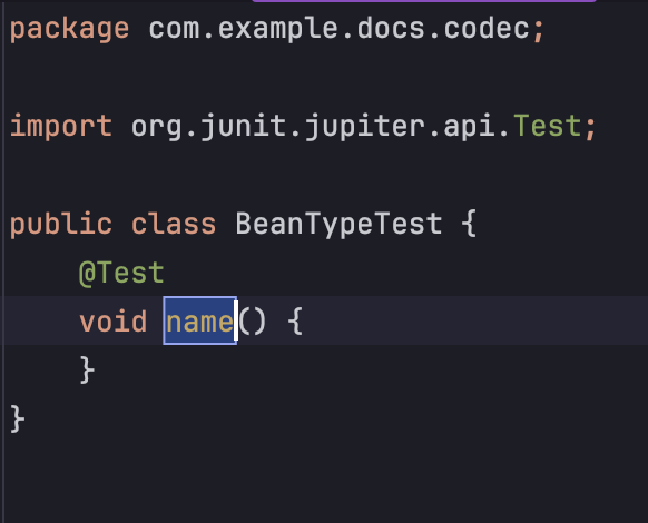 Generare un metodo di test