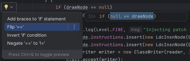 Esempi di azioni contestuali